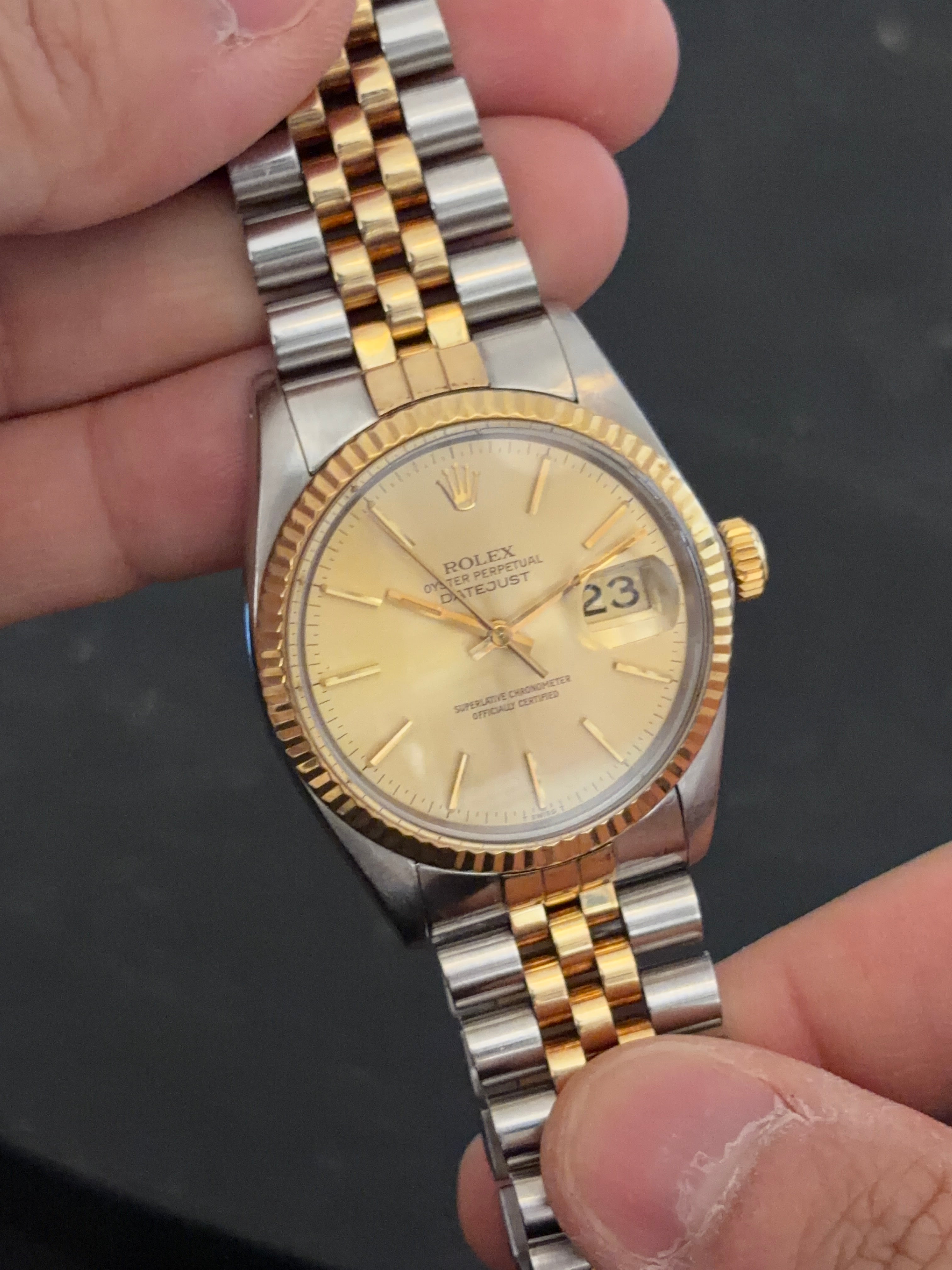 Rolex Two-Tone Datejust Ref. 16013