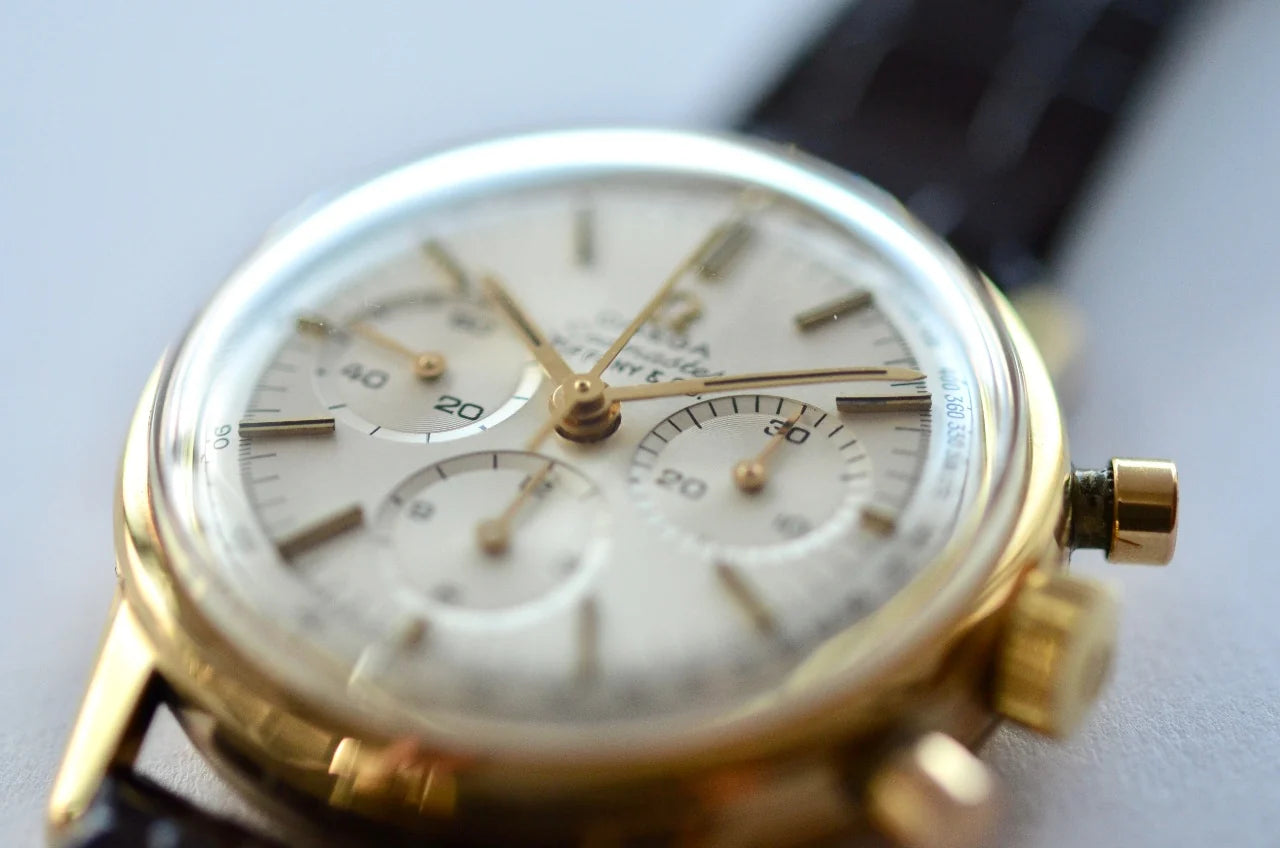 Omega Seamaster 14k Gold Chronograph