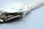 Rolex 1601 Datejust Silver Pie Pan Sigma Dial