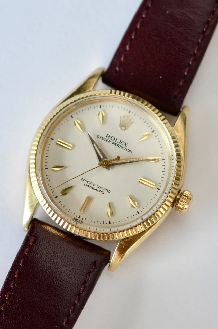 Rolex Oyster Perpetual Ref 6567 14K Yellow Gold