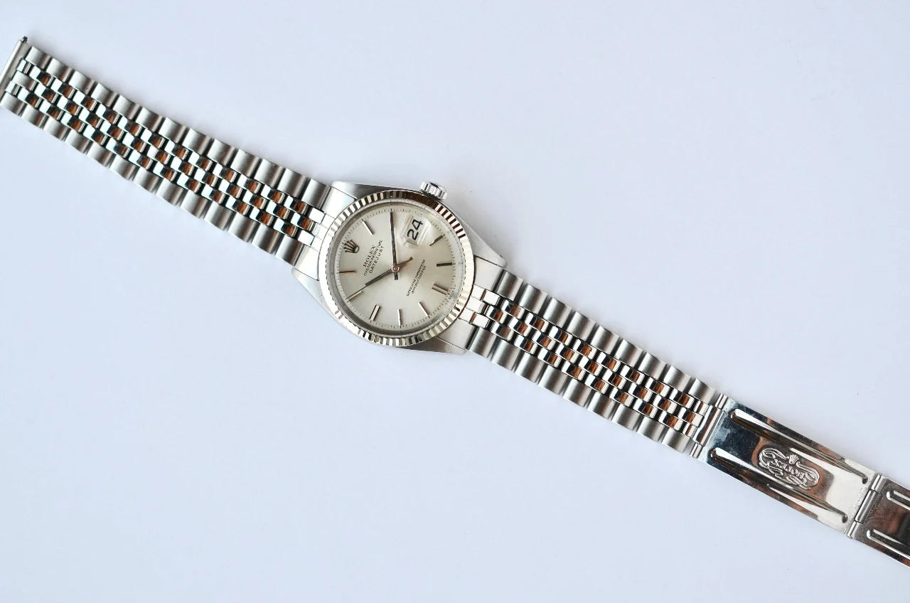 Rolex 1601 Datejust Silver Pie Pan Sigma Dial