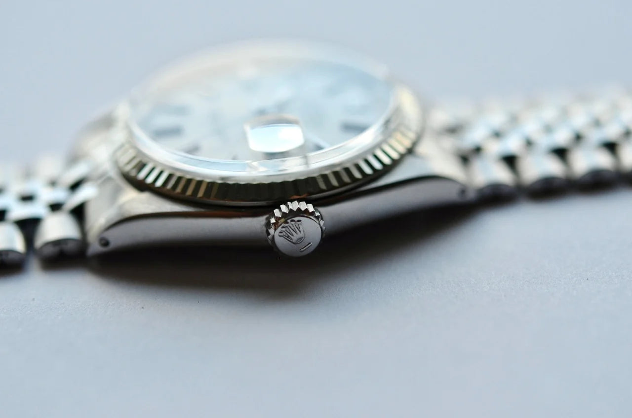 Rolex 1601 Datejust Silver Pie Pan Sigma Dial