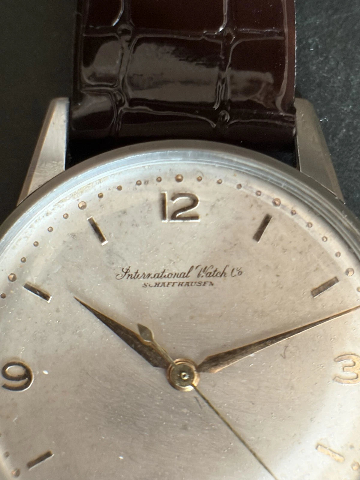 IWC Dress White Gold Hands